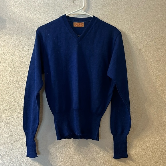 VTG Lasley Knitting Co vneck sweater - Picture 1 of 4